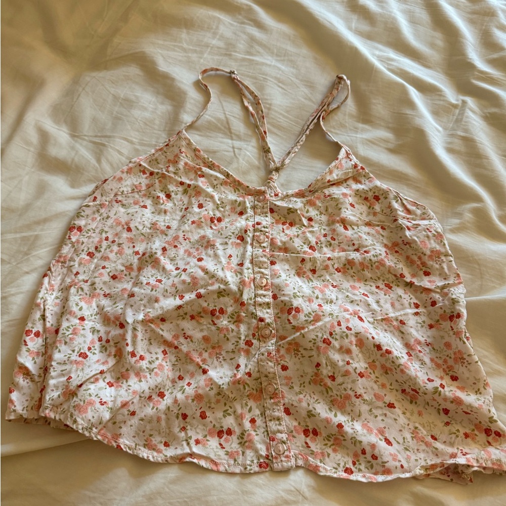 Obey Floral Pink Camisole Top